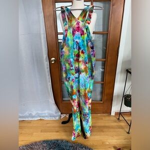 Tie dye dickies overalls size medium